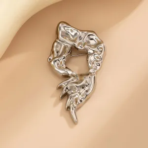 Abstract Irregular Liquid Lava Pin Brooch