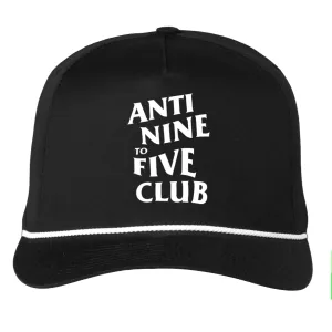 Anti Nine to Five Premium Snapback - Black