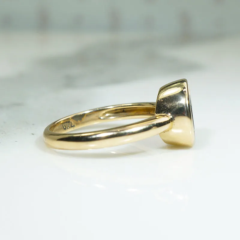 Antique Compass Ring in Recycled Gold