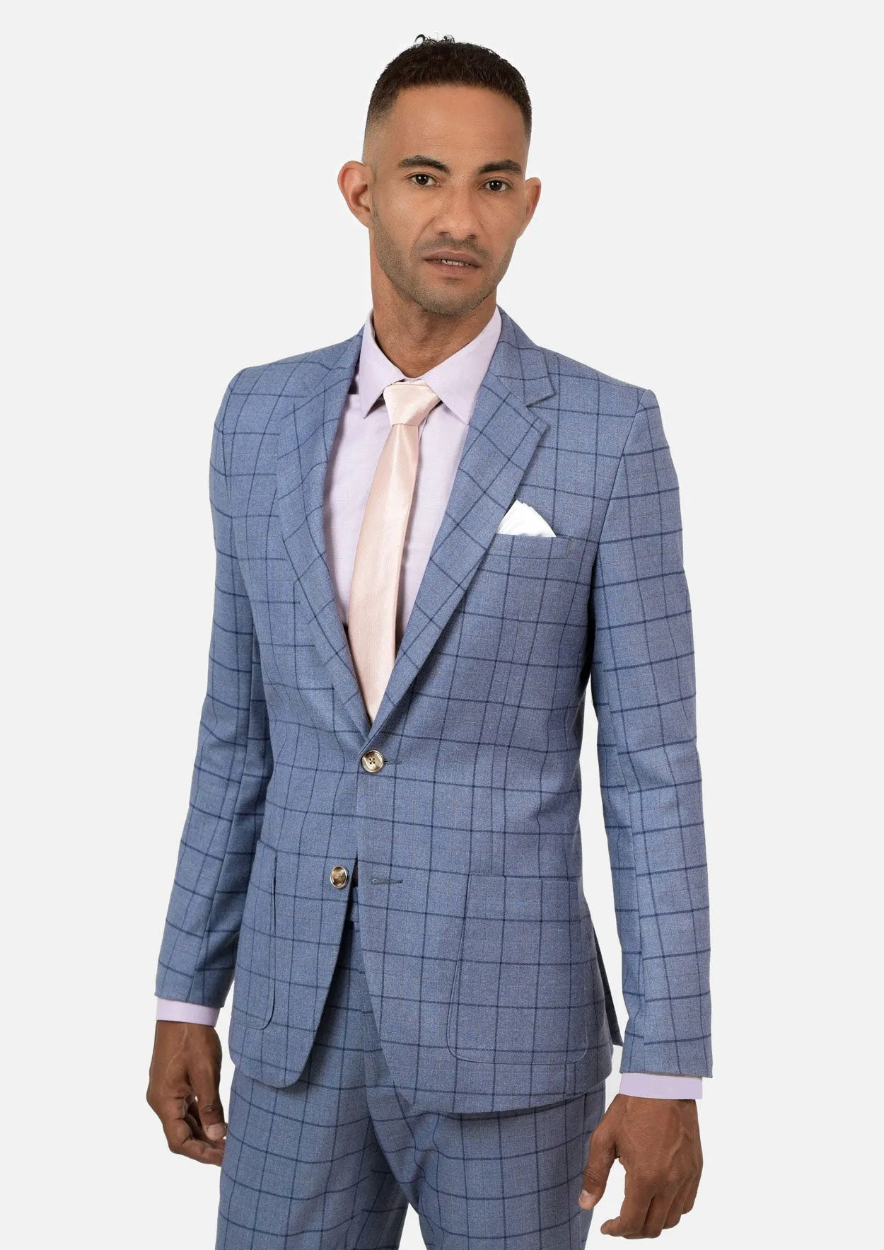 Astor Carolina Blue Windowpane Jacket