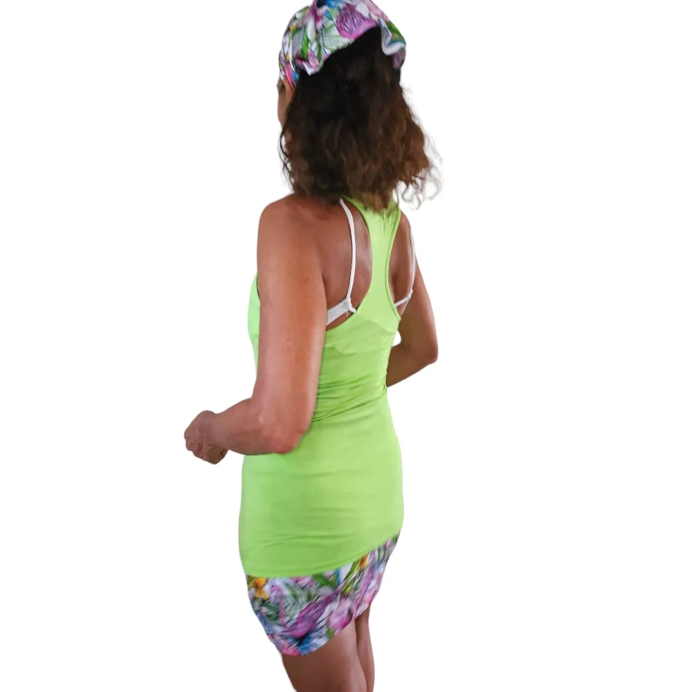 Bamboo Eco Freindly Green Racer Back Tank Top