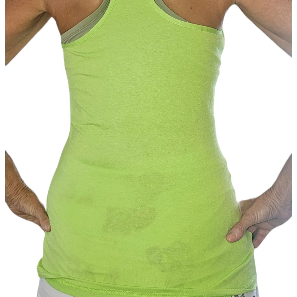Bamboo Eco Freindly Green Racer Back Tank Top