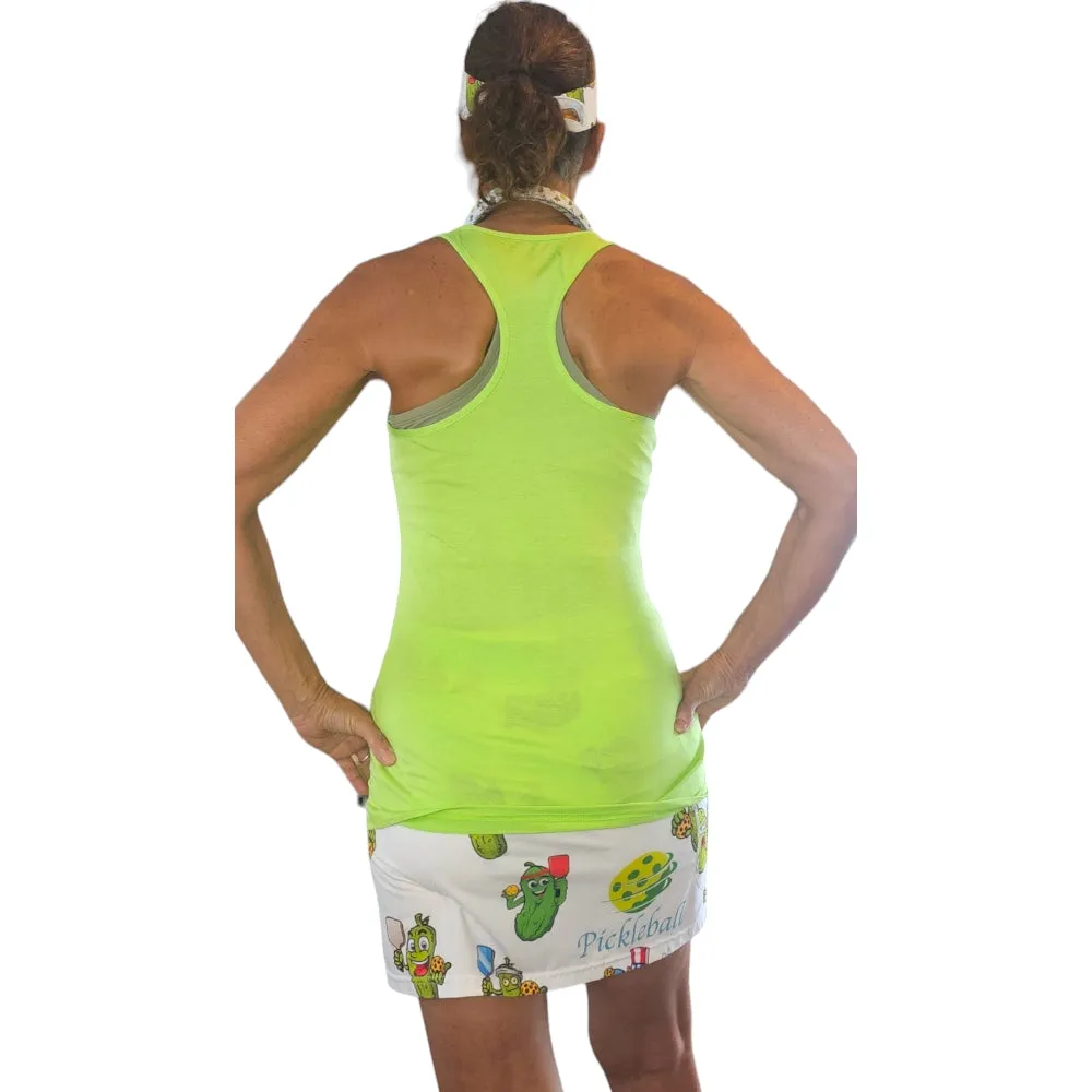 Bamboo Eco Freindly Green Racer Back Tank Top