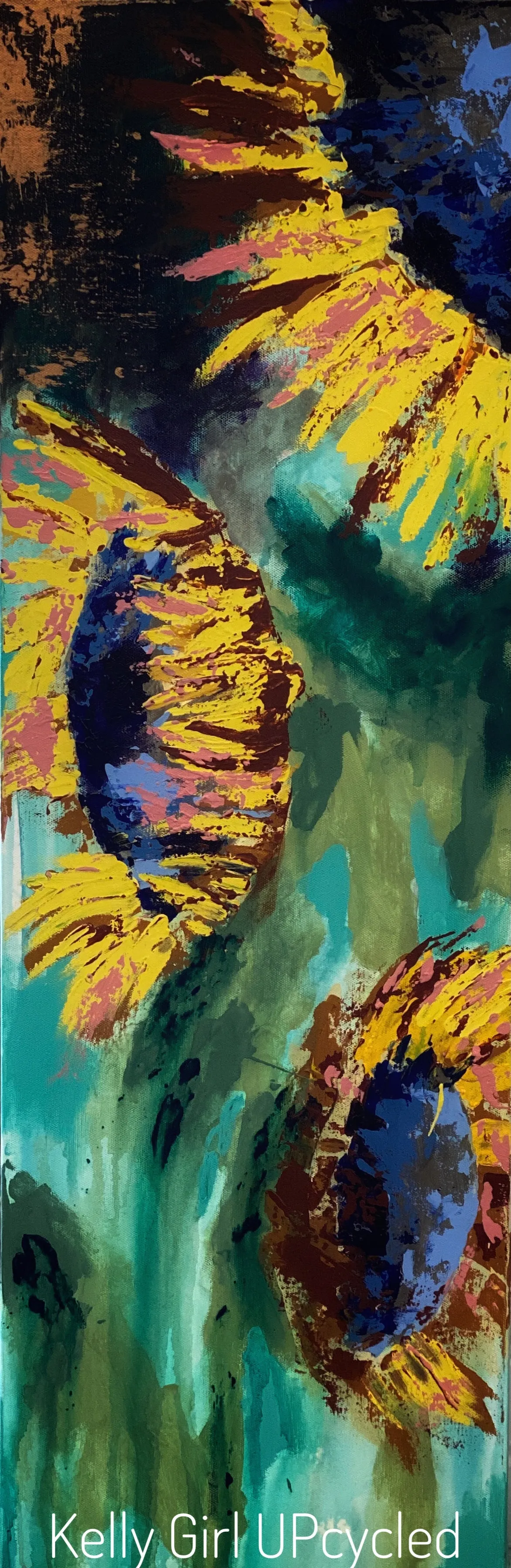 Beneath The Sunflowers Original Art