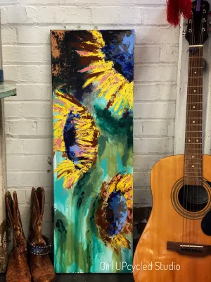 Beneath The Sunflowers Original Art