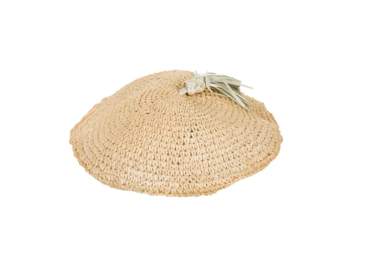 Bottega Veneta Straw Beret Hat