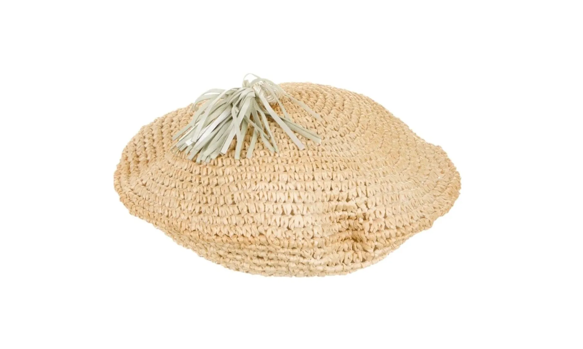 Bottega Veneta Straw Beret Hat