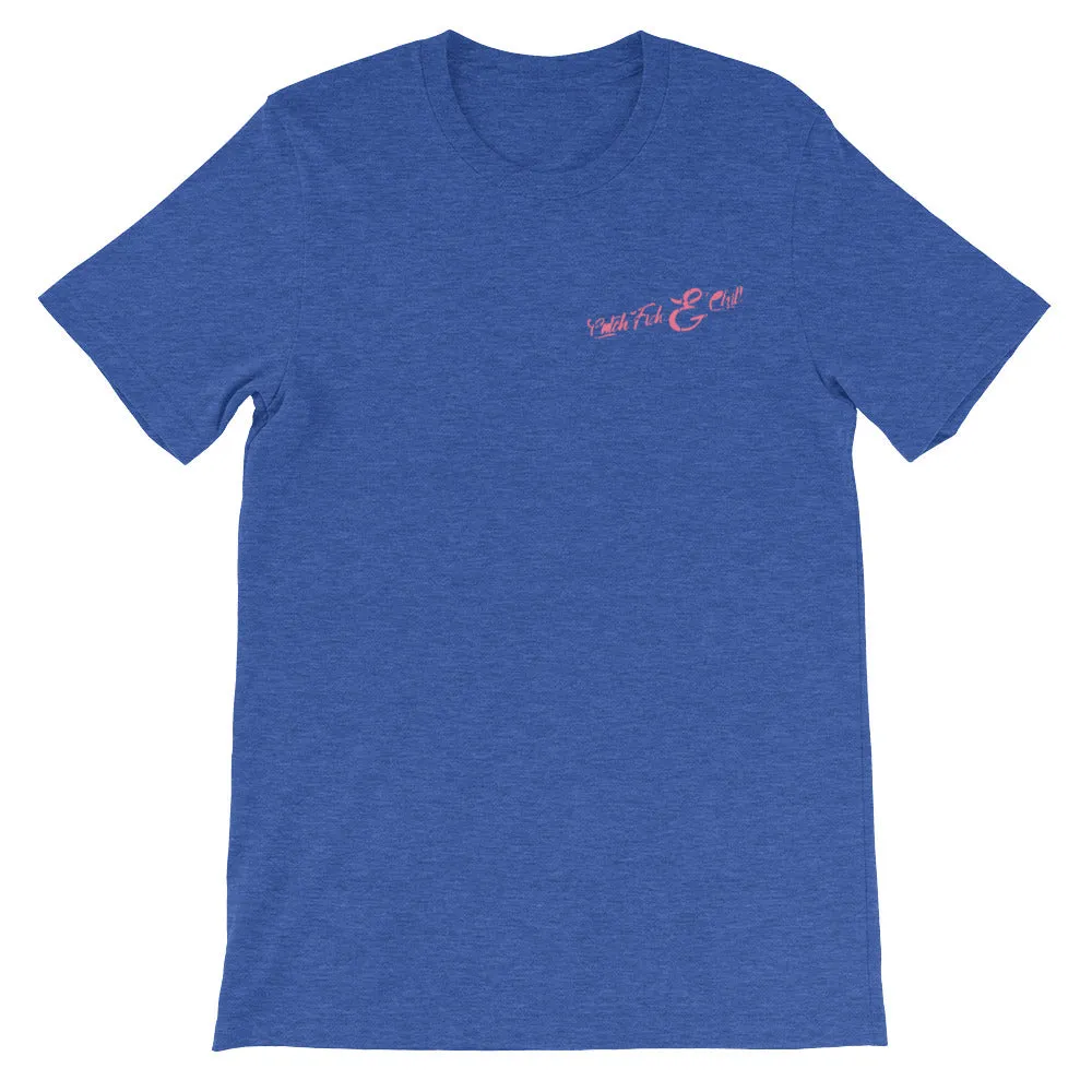 CATCH FISH & CHILL VINTAGE RED TUNA TEE