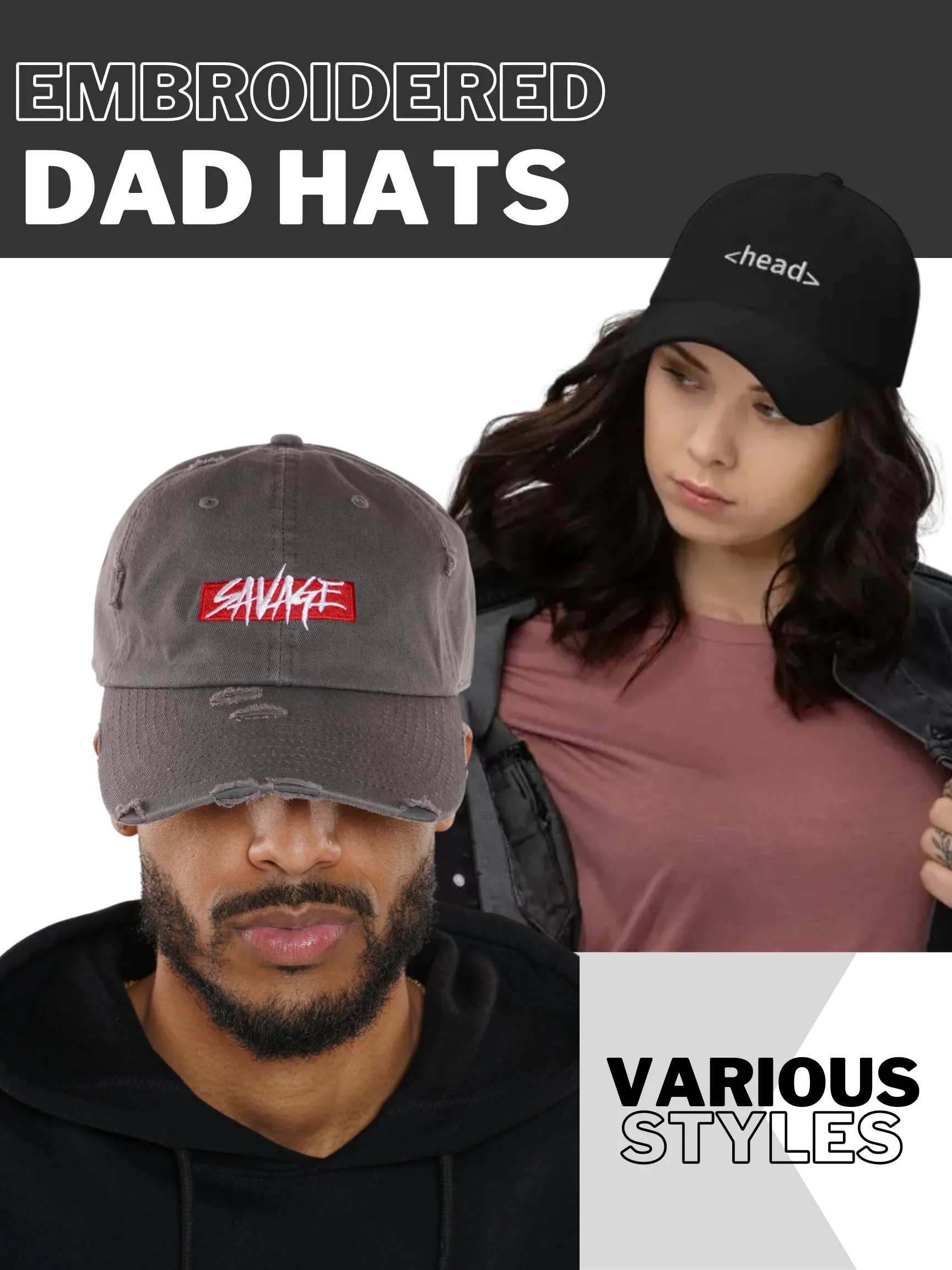 Dad Hat Packages (Embroidered)