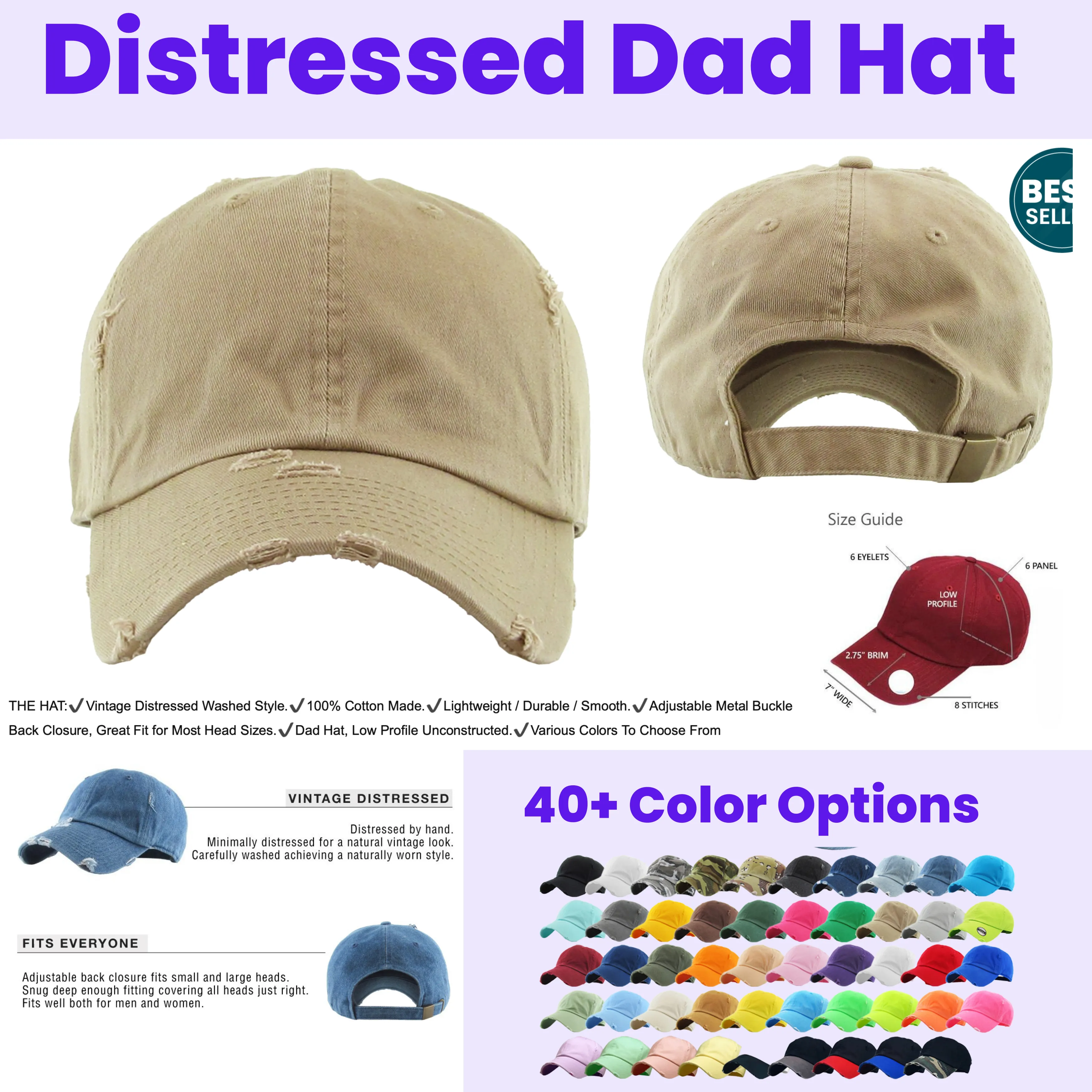 Dad Hat Packages (Embroidered)