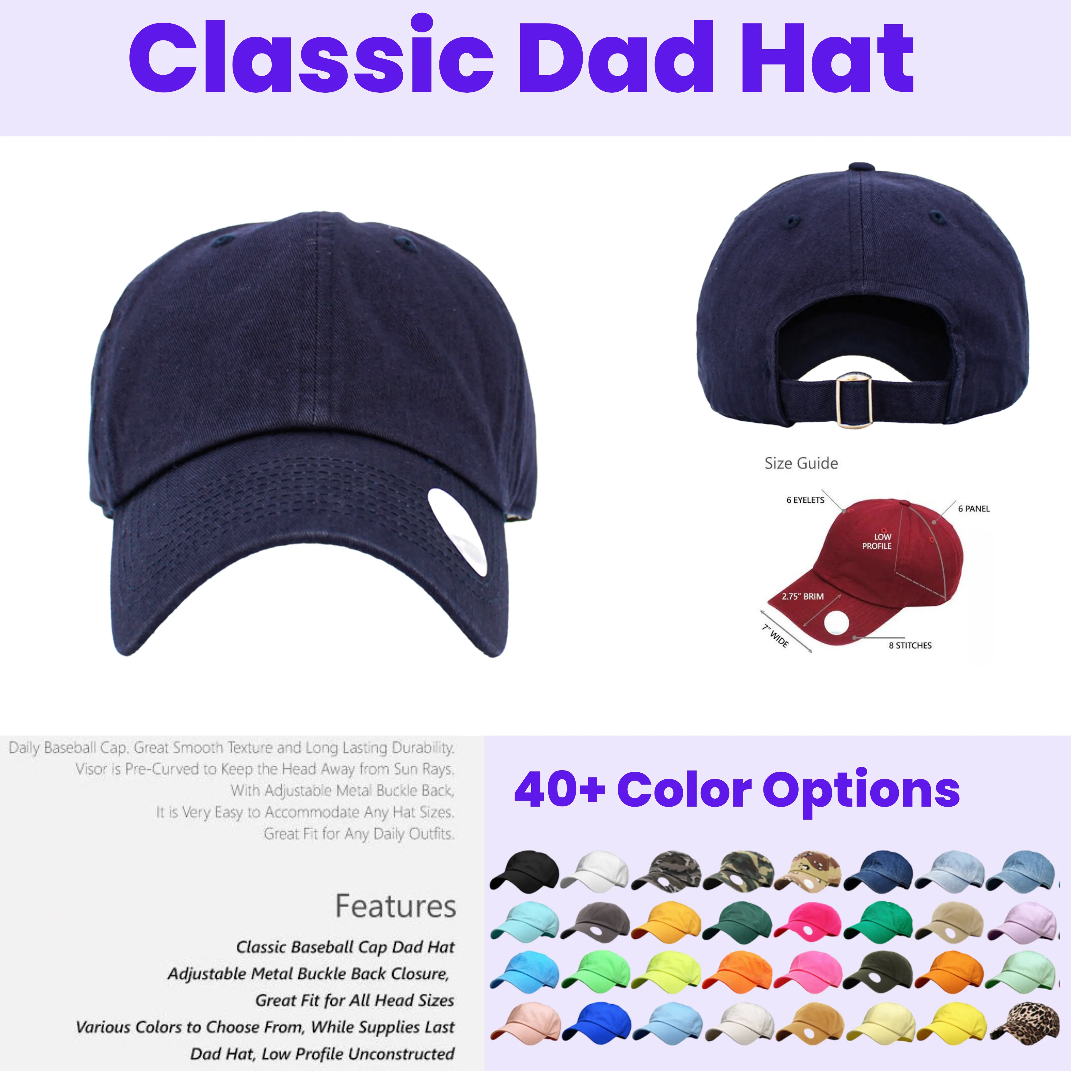 Dad Hat Packages (Embroidered)