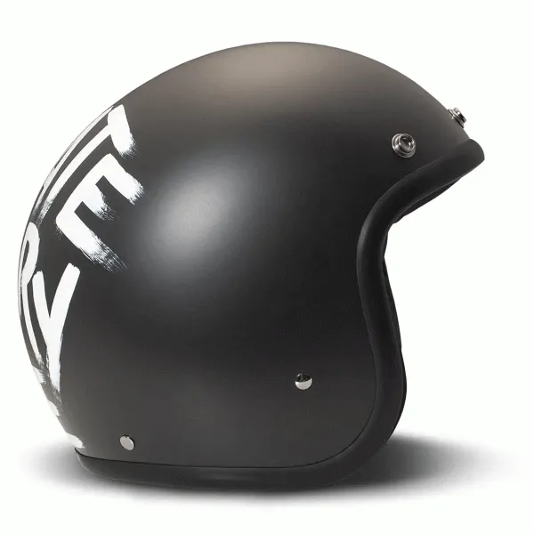 DMD Retro Jet Open Face Helmet I Hate Everyone