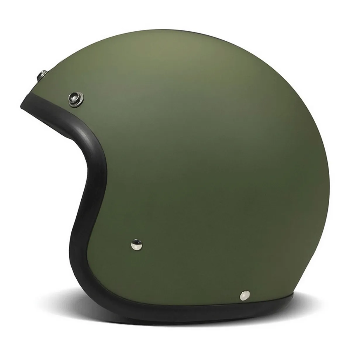 DMD Retro Jet Open Face Helmet Matt Green