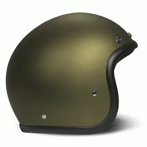 DMD Retro Jet Open Face Helmet Olive Gold