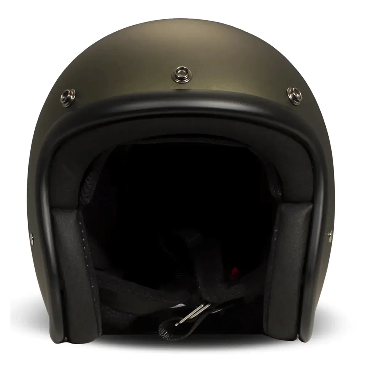 DMD Retro Jet Open Face Helmet Olive Gold