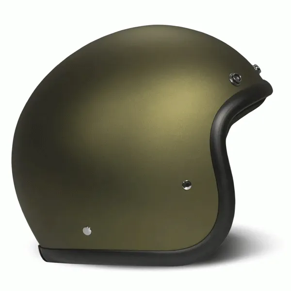 DMD Retro Jet Open Face Helmet Olive Gold