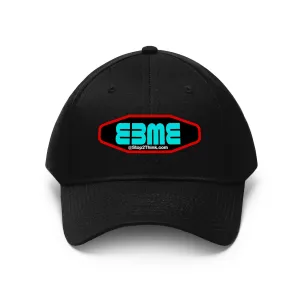 E3ME@Stop2Think.com (Blue) Encourages, Educates and Entertains with Motivational Education!  Unisex Twill Hat