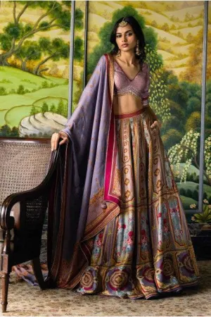 EOS PRINTED LEHENGA SET