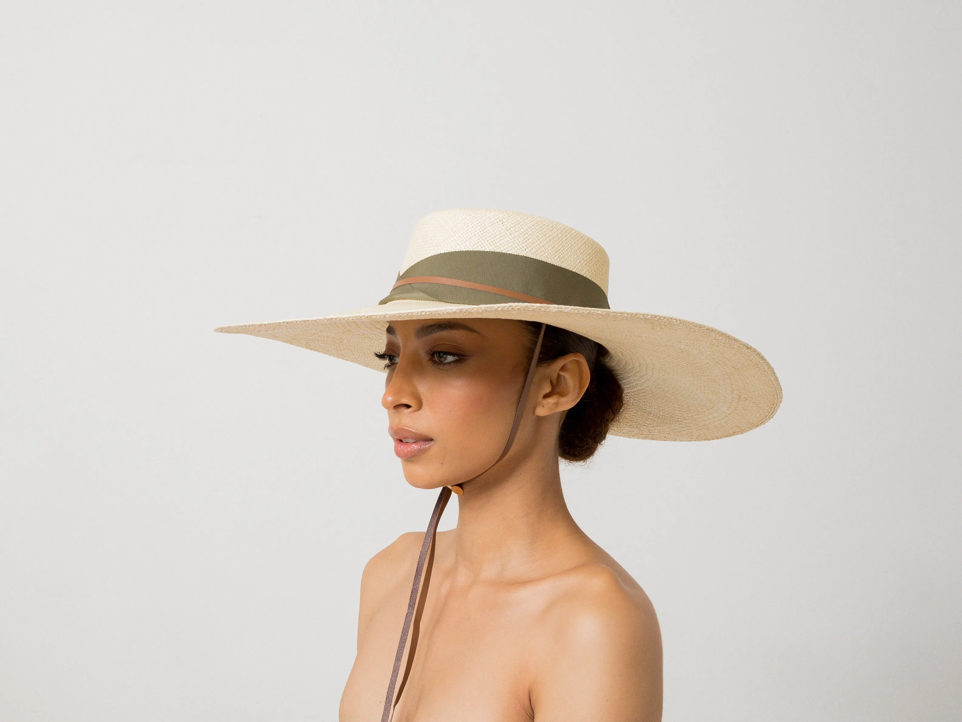 Extra Long Brim Cordovan Hat
