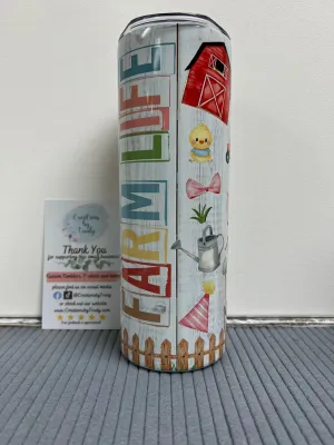 Farm life- 20oz stainless steel Tumbler