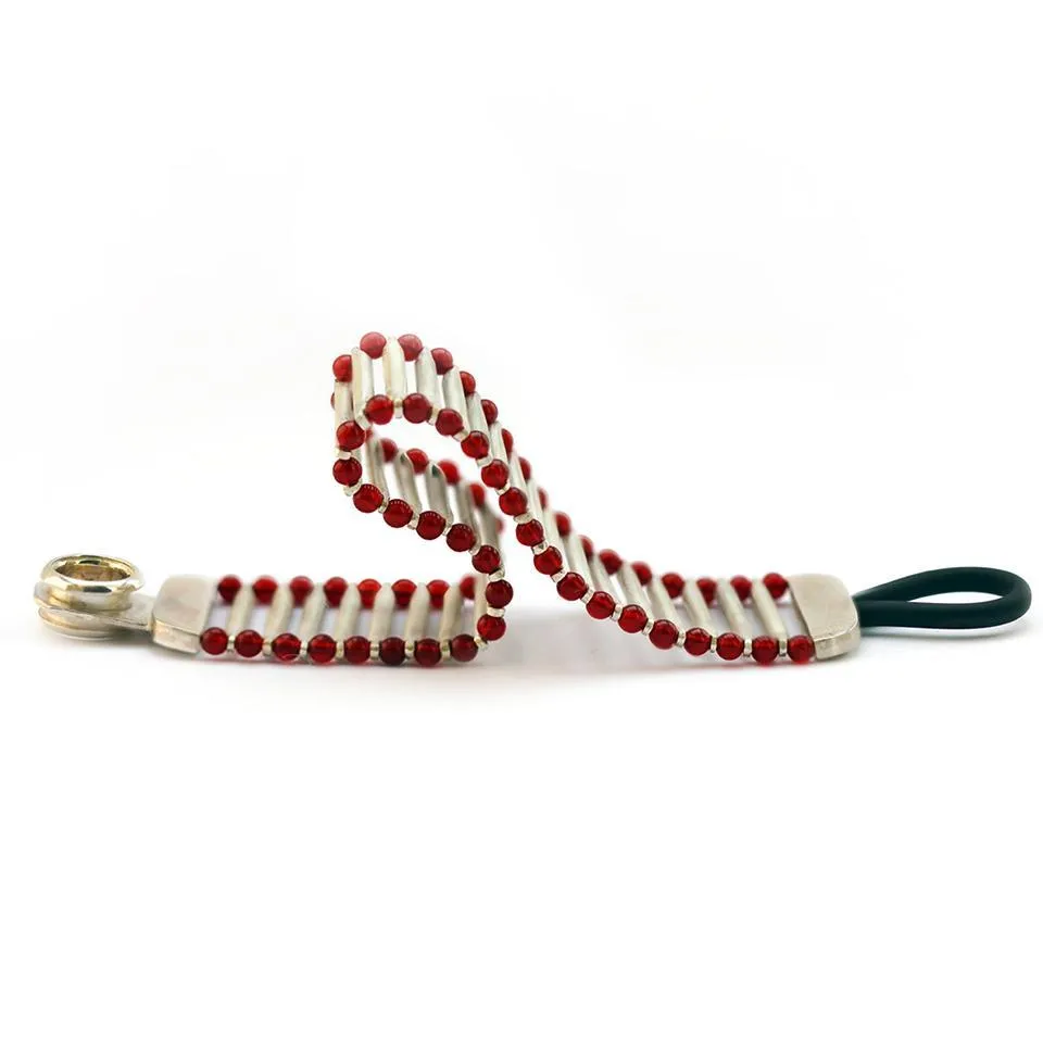 Flexi feel - silver red Agate jewelry