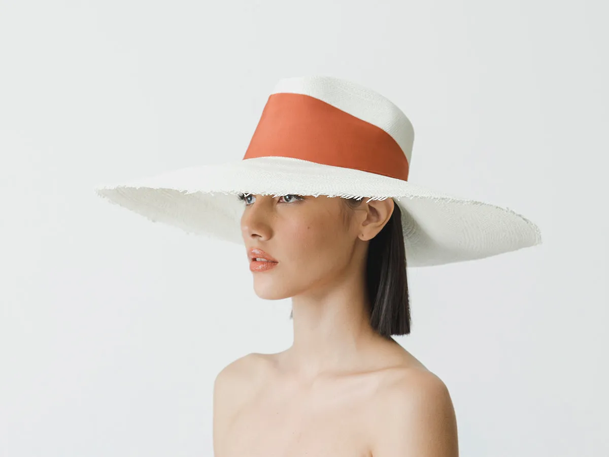 Frayed Aguacate Hat Extra Long Brim