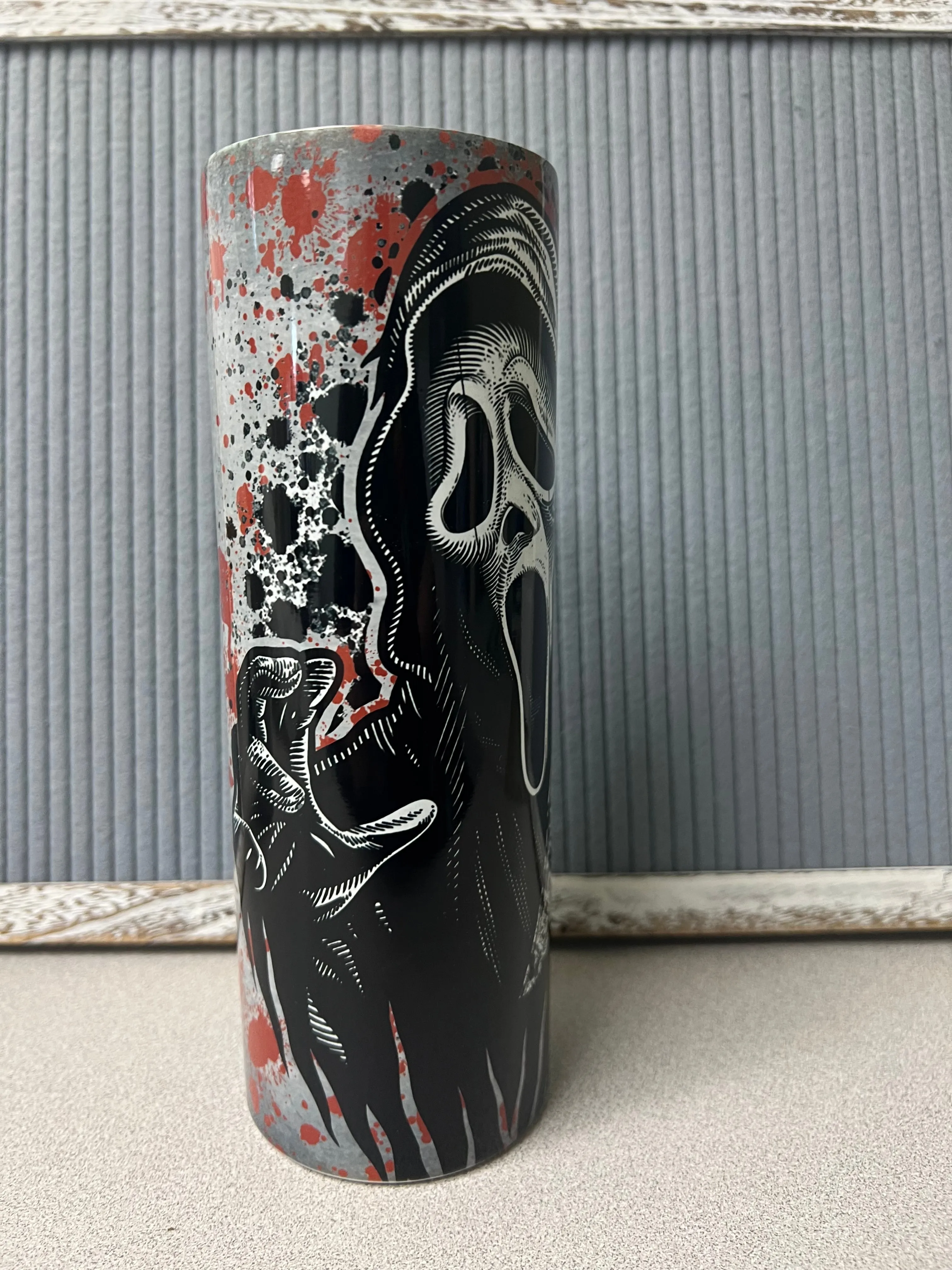 Ghostface bloody- 20oz stainless steel sublimated Tumbler