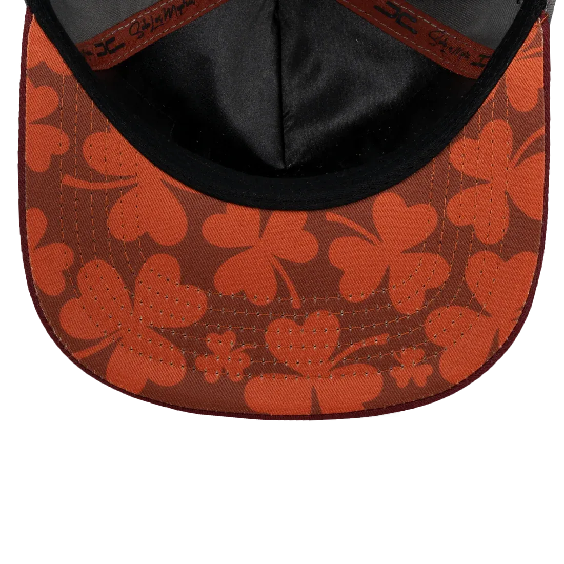 Gorra JC HATS Trébol Gray/Burgundy
