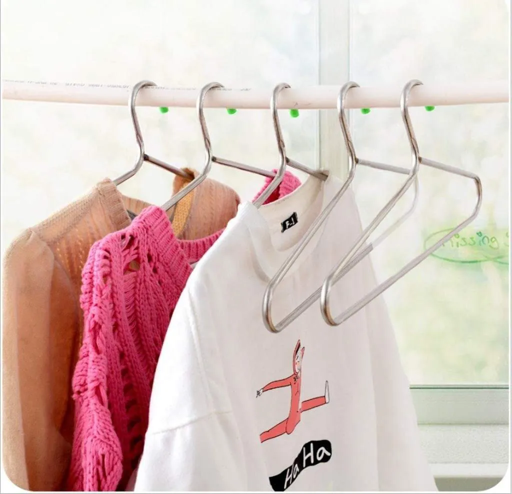GYMNLJY Hanger stainless steel Hollow tube Racks Bold Skid Clotheshorse£¨pack of 10£ , 40.518.5cm