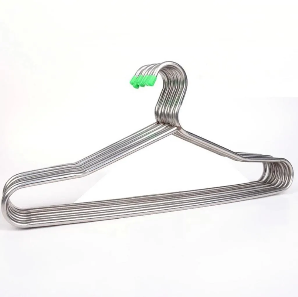 GYMNLJY Hanger stainless steel Hollow tube Racks Bold Skid Clotheshorse£¨pack of 10£ , 40.518.5cm