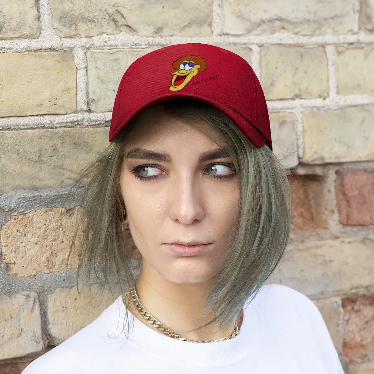 Hey, Hey, Hey!! Unisex Twill Hat