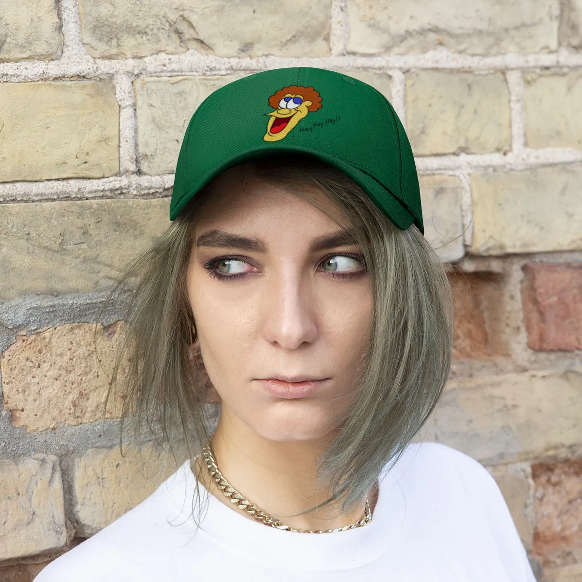 Hey, Hey, Hey!! Unisex Twill Hat