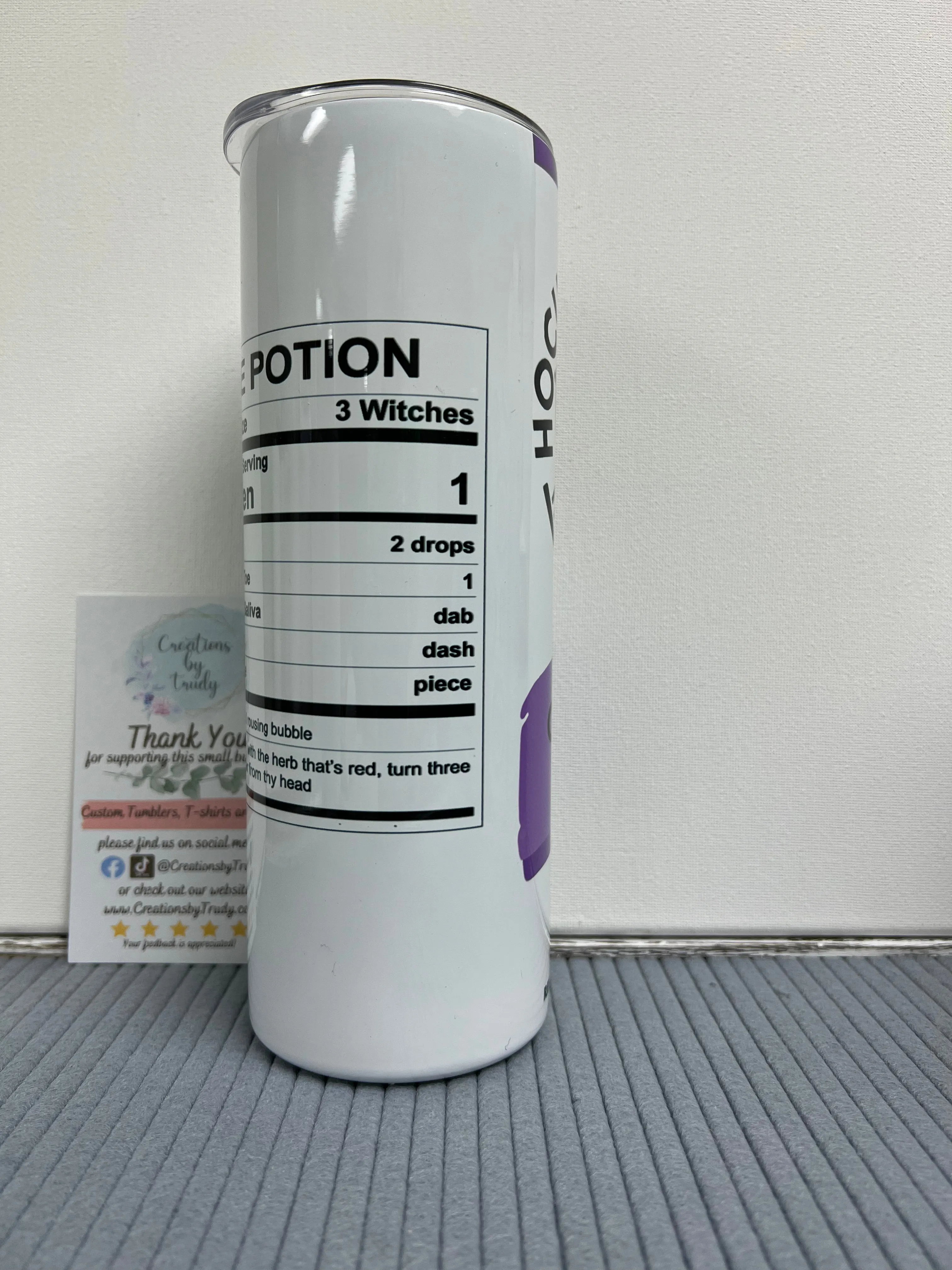 hocus Pocus hard seltzer- 20oz stainless steel Tumbler