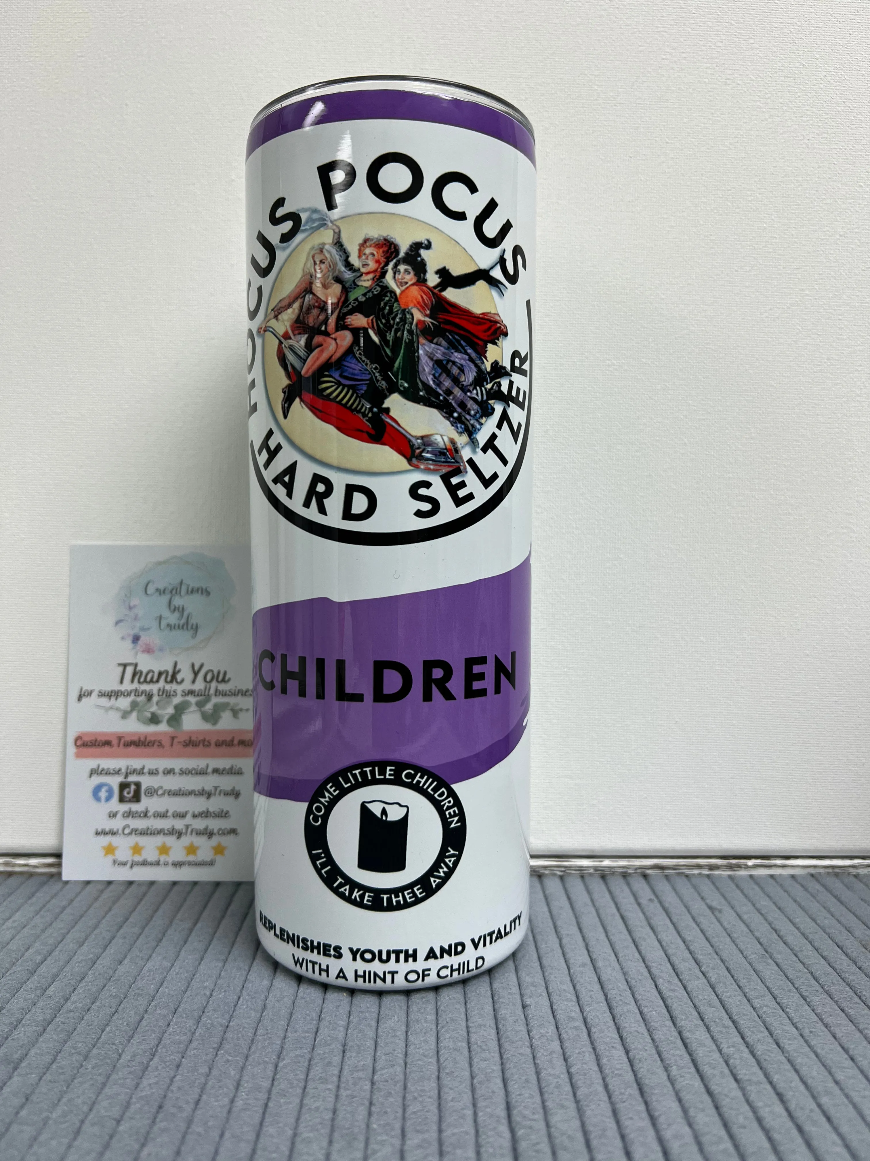 hocus Pocus hard seltzer- 20oz stainless steel Tumbler