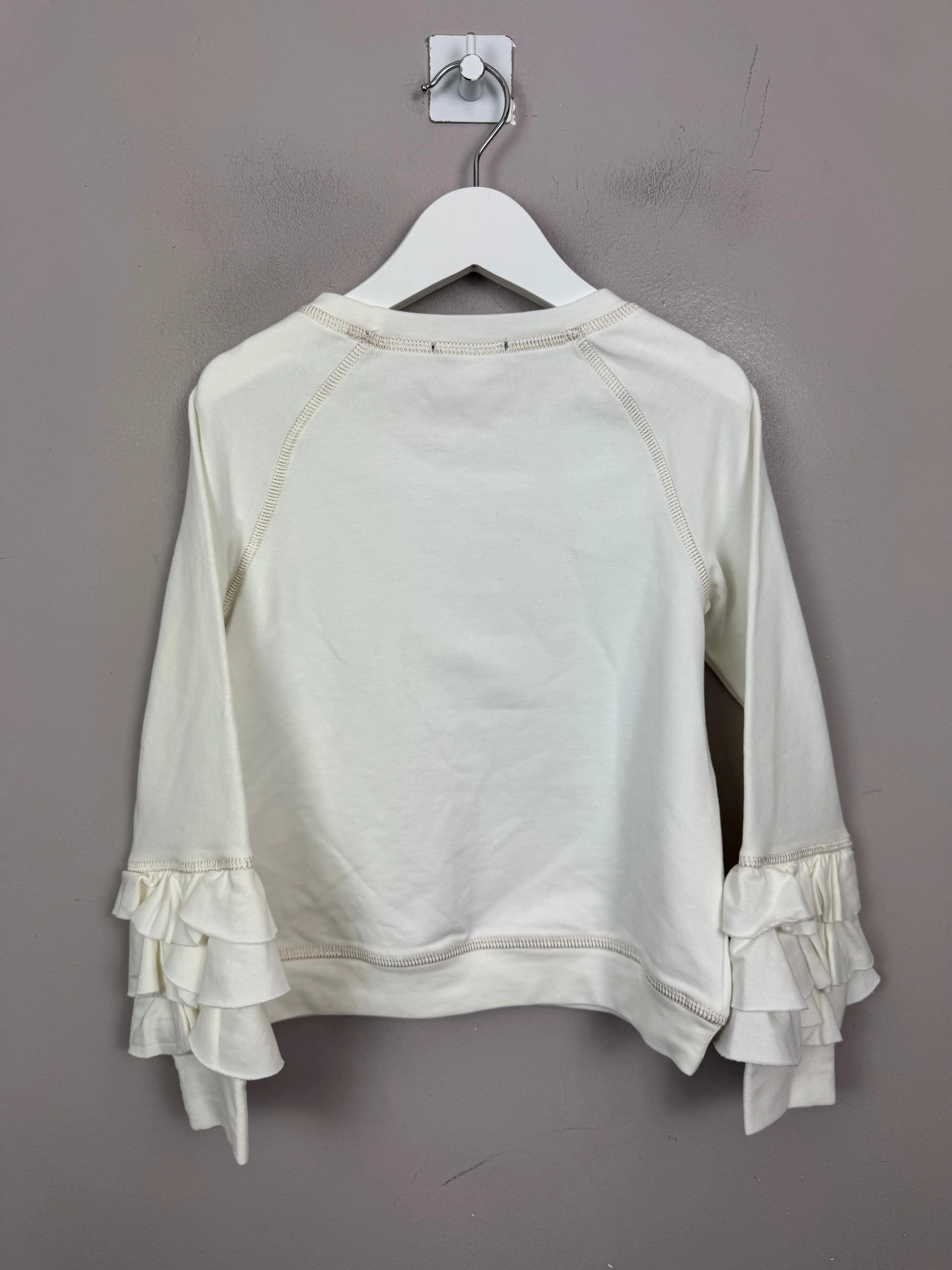 Kate Mack Gold Heart Sweatshirt 6y New