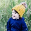 Kids’ Cable Knit Beanie | Mustard