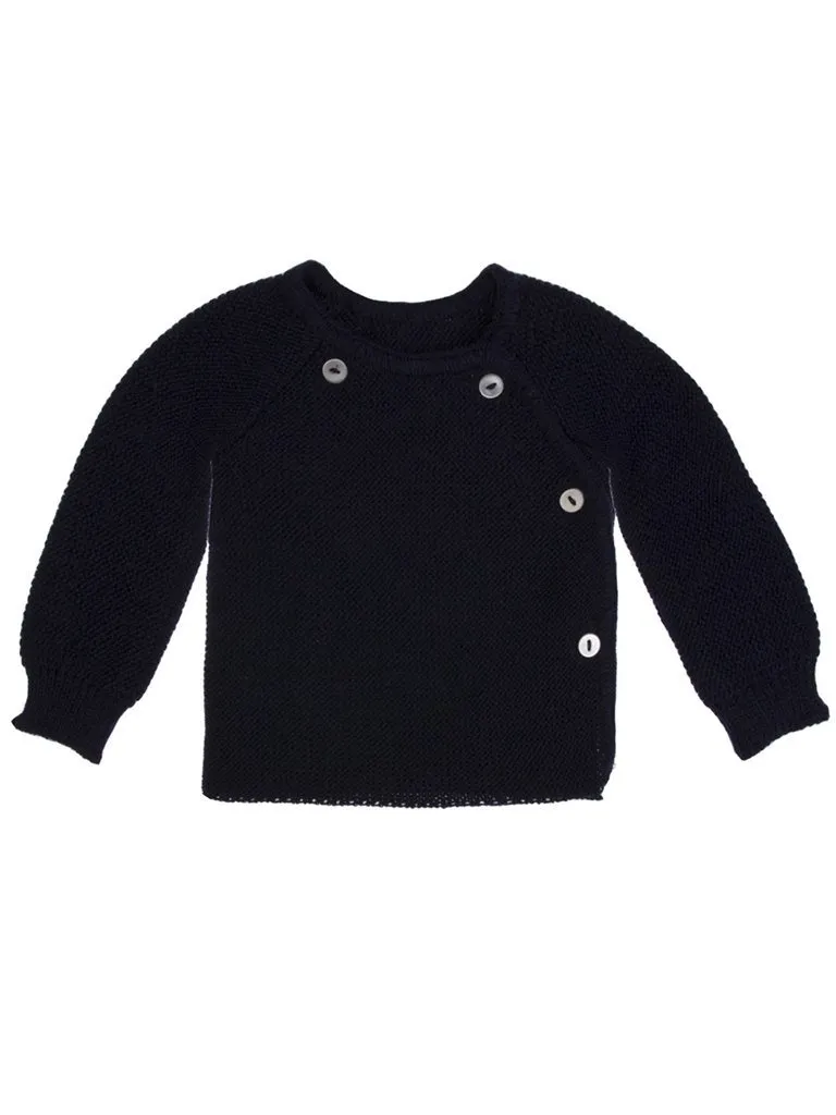 Knitted Navy Cardigan