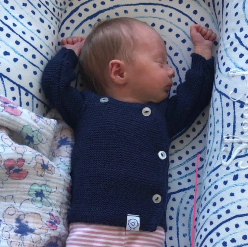 Knitted Navy Cardigan