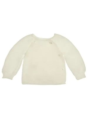 Knitted White Cardigan