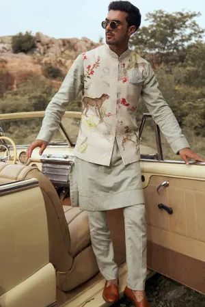 LEOPARD PRINTED KHADI BANDI