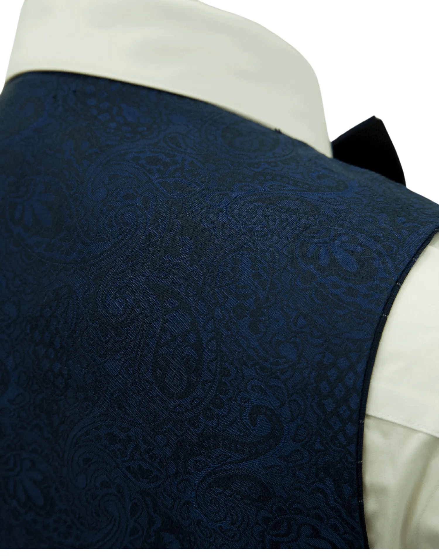 Mazari Paris Revo Modern Fit Suit With Reversible Vest - Navy 2302