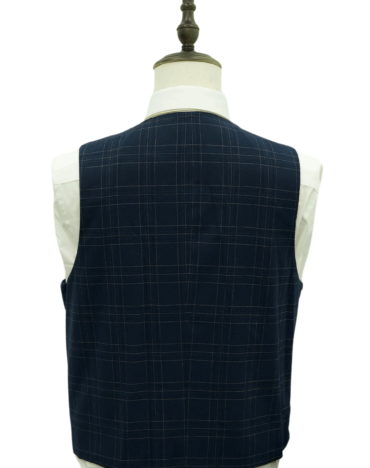 Mazari Paris Revo Modern Fit Suit With Reversible Vest - Navy 2302