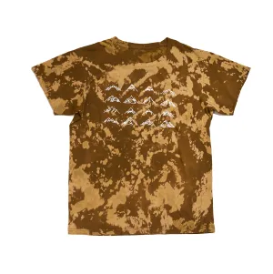 Men's 16 Mountains Upcycled T-Shirt in Brown Tie-Dye (Medium)
