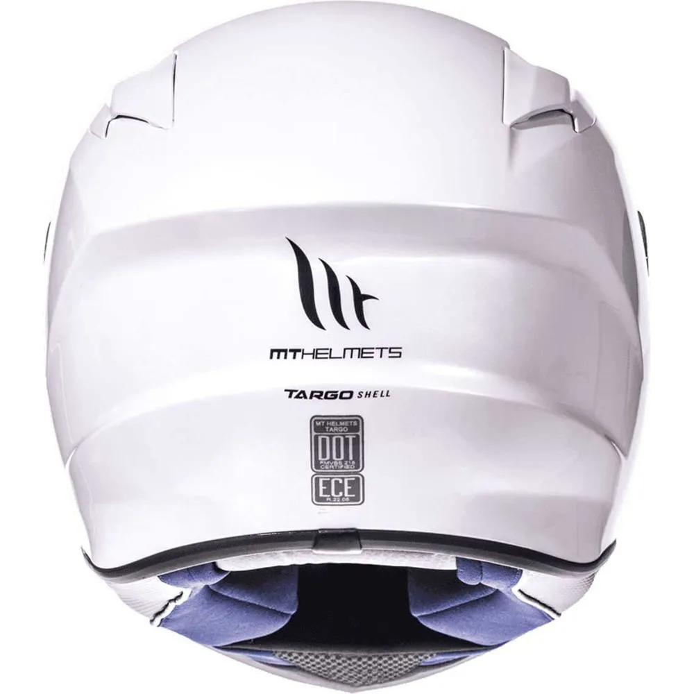 MT Targo Full Face Helmet Pearl White