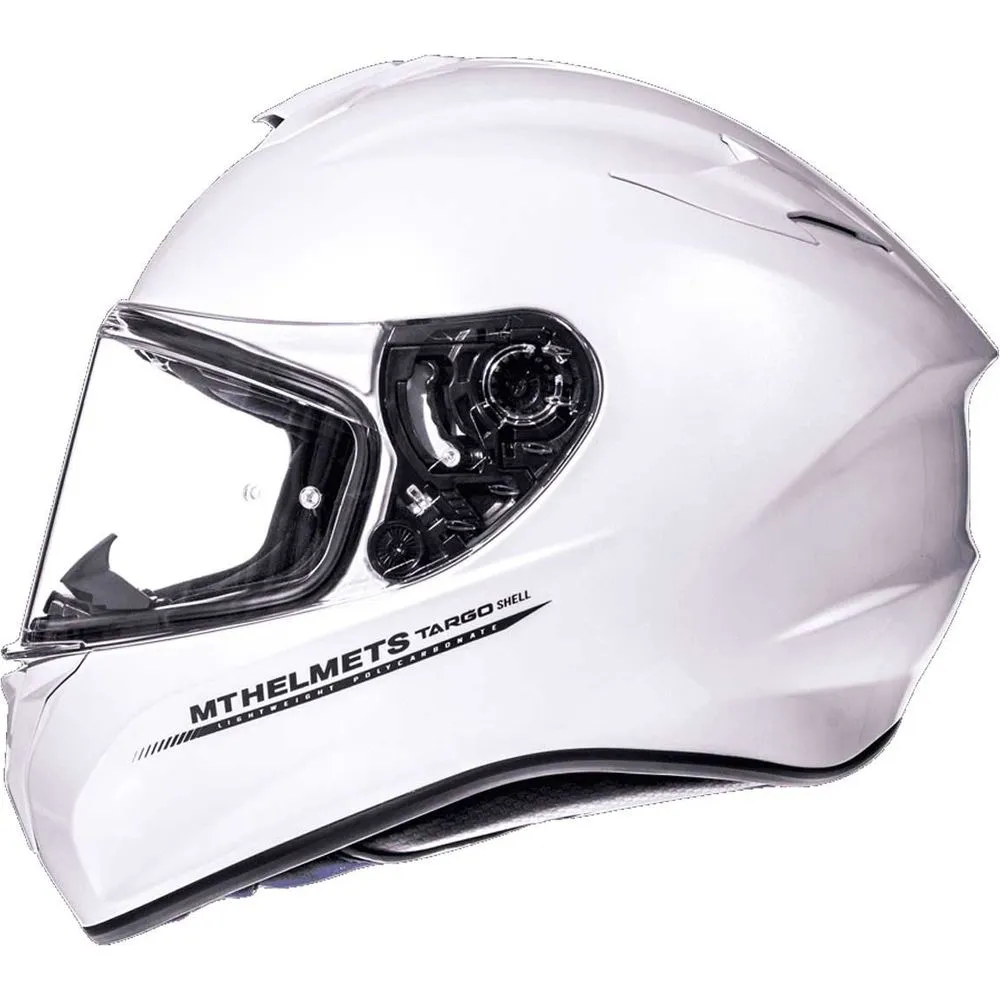 MT Targo Full Face Helmet Pearl White