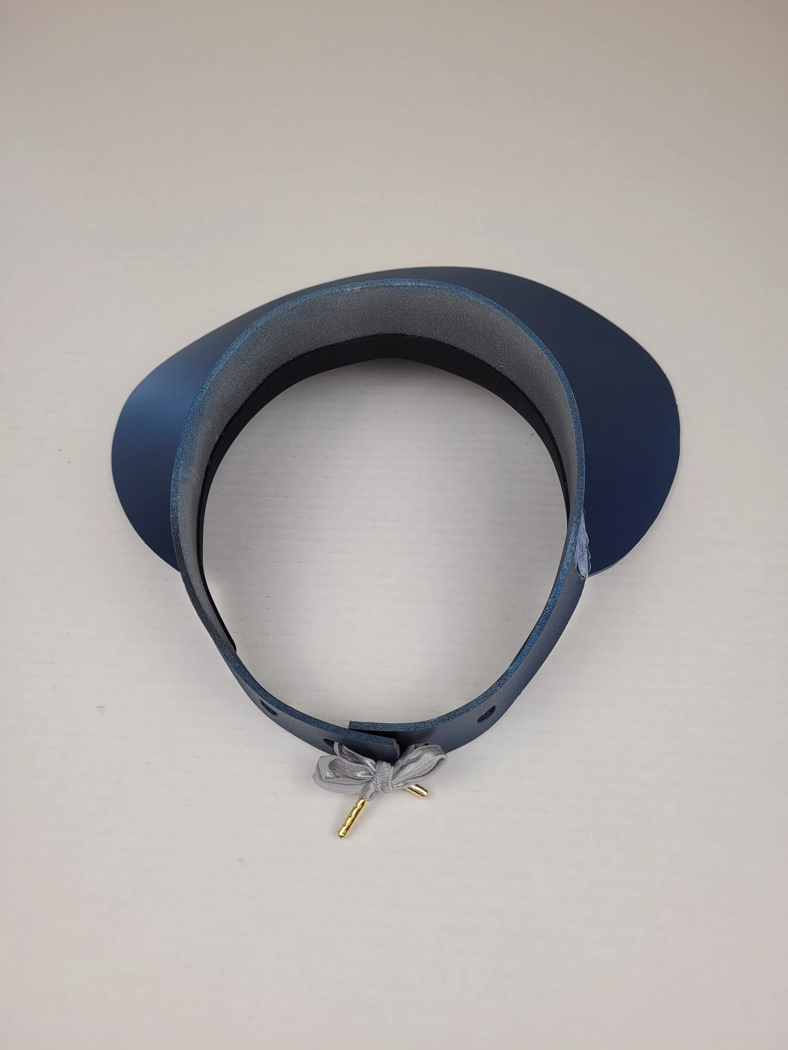Navy Blue "LadyEVA" Visor Hat with Silvery Blue Band