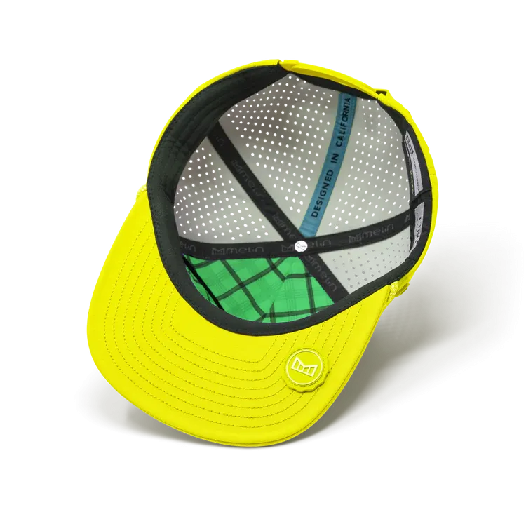 Neon Yellow Hydro Coronado Links Baseball Cap