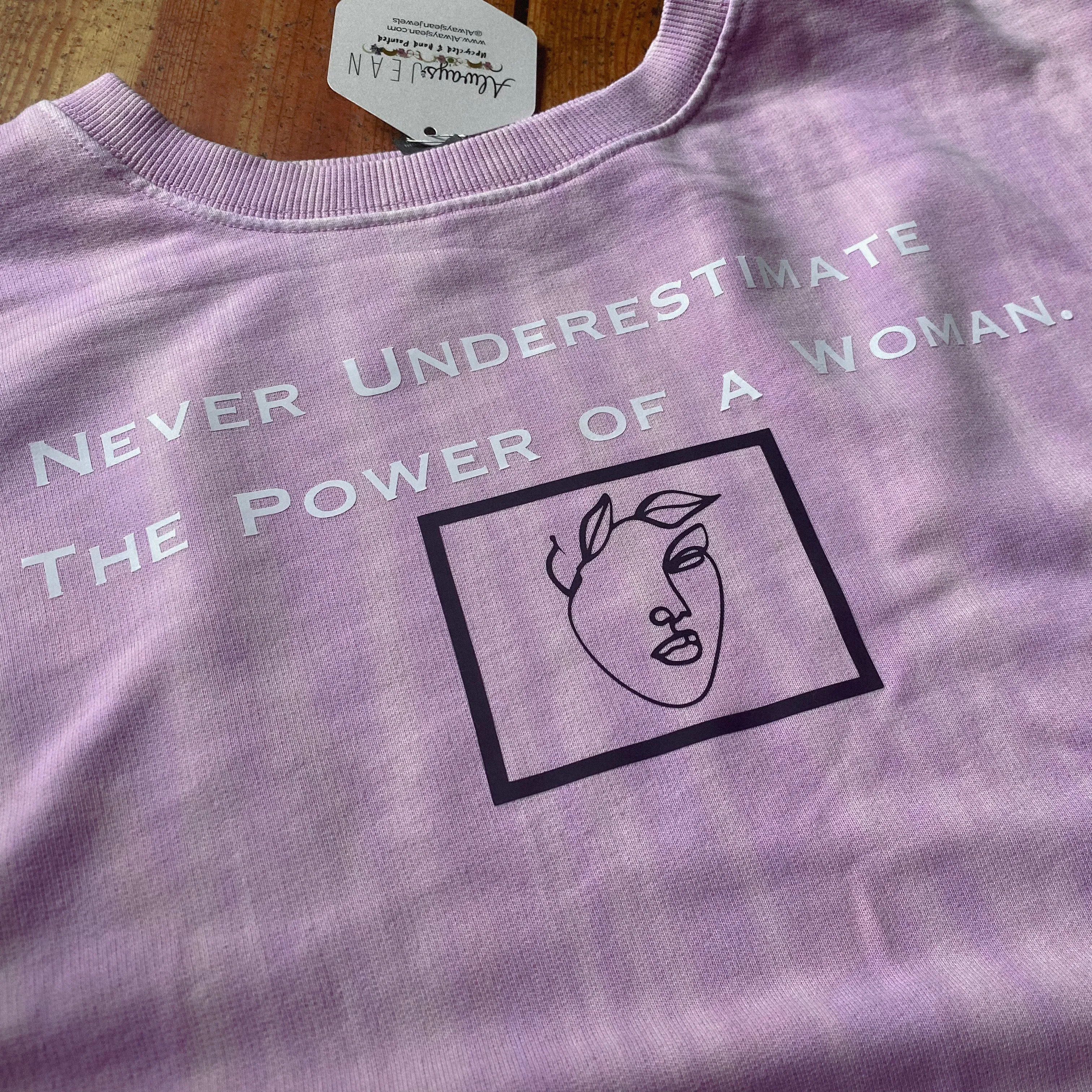 Never Underestimate Purp floral