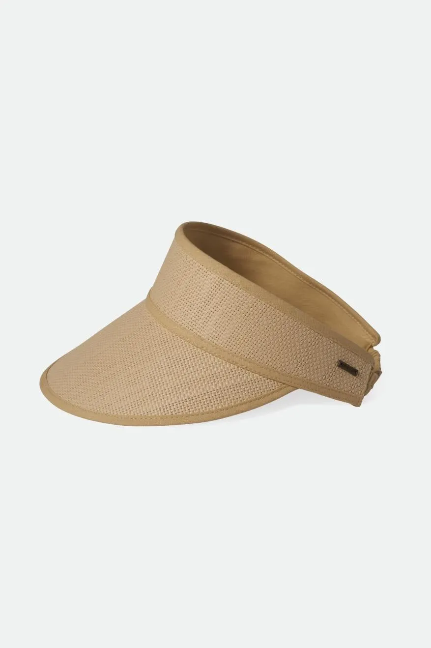 Newport Straw Visor - Natural/Natural