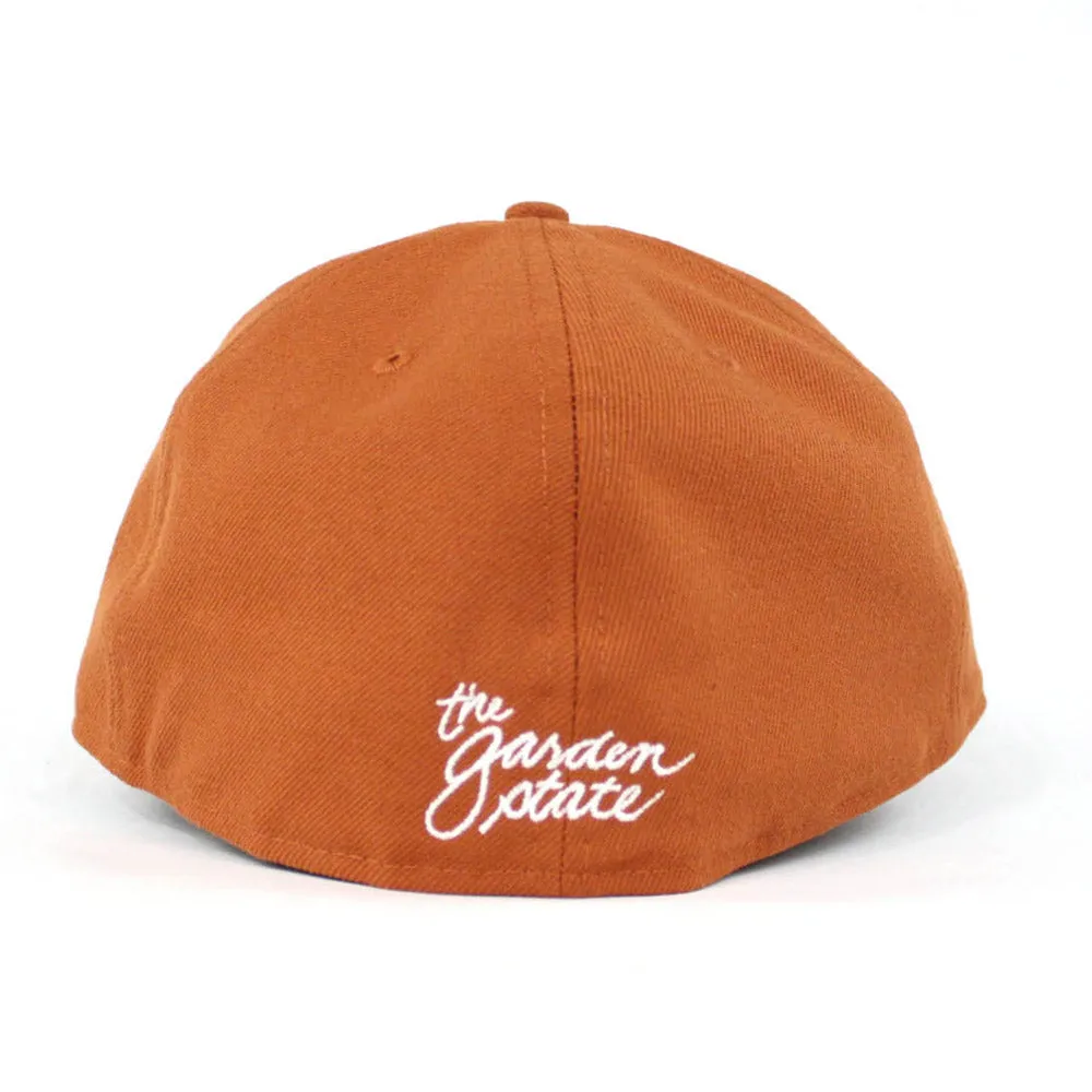 NJ Script New Era 59Fifty Fitted Hats (Rust Gray Under Brim)